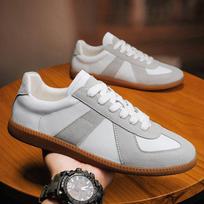2025 Women's Retro German Trainer White Thick-Soled Casual Sneakers 36