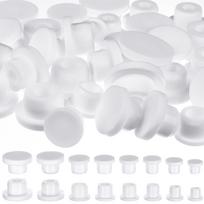 32 vnt. silikoniniai druskos ir pipirų druskinės kamšteliai 14,15,16,17,18,19,21 mm kamšteliai druskos ir pipirų druskinėms, druskos druskinės kištukas Rep white