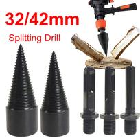 42mm+32mm Wood Log Splitter Firewood Drill Bit W/3 Drilling Handles Log Splitter Drill Bit Detachable Design for Splitting Woods China Mainland