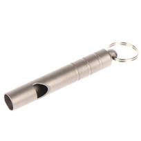 Pure Titanium Single-Barrel Whistle With Cord Outdoor Portable Emergency Survival Camping Hiking Exploring Camping Whistle