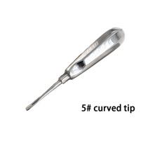 1Pc Dental Extraction Elevator Stainless Steel Tooth Dentist Tool Stright Curved Root Elevator Minimally Invasive