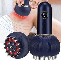 Electric Meridian Brush Gua Sha Massager EMS Microcurrent Hot Compress Vibration Full Body Scraping Instrument for Relaxation UNITED KINGDOM