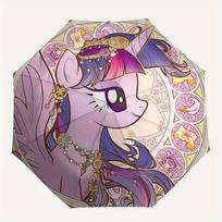 My Little Pony Automatic Folding Umbrella, Self-Opening/ Closing, Durable Windproof Travel Umbrella for Outdoor Adventures a0826079
