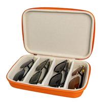 Sunglasses Storage Box Shockproof Durability Compacts With Soft Interior Padding For Eyewears Protecting oranžinė