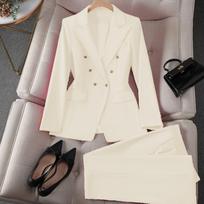 Spring Red Suit Jacket Female Professional Temperament Commuter Small Fashion Suit Suit Female XS