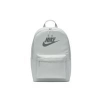 Nike Heritage Solid Color Versatile Zipper Closure Polyester Backpack Unisex Backpack Light-Silver Smoke-Gray DC4244-034 Light Silver & Smoke Gray white