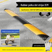 Guminis ir Plastiko-Plieno Greičio ribotuvas Kelių saugumui yellow