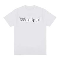365 Party Girl Charli XCX Brat 360 Album T Shirt Men's Women Fashion Harajuku T-shirt  Cotton Casual Cozy Oversized T-shirts S juoda