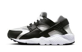 Nike Air Huarache Run Black Neutral Grey GS 654275-044 36.5
