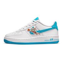 Space Jam x Nike Air Force 1 07 GS Hare Vaikų sportbačiai Balti Šviesiai Mėlyni-Fury DM3353-100 35.5