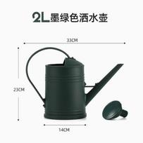 2L Vintage Style Watering Can for Gardening and Indoor Plants with Long Spout and Detachable Rose Head Durable Metal Construction One Size