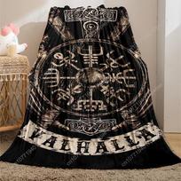 Viking Valhalla Pattern Blanket, Soft Warm ThrowBlanket Room Blanket WarmNap Blanket for Home Office Travel Cam Custom blankets 75cmx90cm