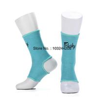 2 Pcs Boxing Ankle Brace Breathable Fighting Foot Protector Muay Thai Combat Ankle Support Compression Socks Gym Sparring Anklet S šviesiai mėlyna spalva