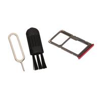 Sim Card Tray Set Plastic SIM Card Slot Holder Replacement with Card Pin and Brush for   Note 7 Note 7 Pro Phone black