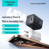 ROMOSS 45W GaN Dual Port Fast Charger with Foldable Plug