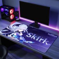 Skirk Game Genshin Impact Mouse Pad Large Desk Mat Keyboard Ergonomic Office Rubber PC Nonslip Antifray Home Custom 800x300x2mm black