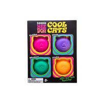 Needoh Teenie Cool Cats Mini Squishies Minkšti Suspaudžiami Kamuoliukai Streso Žaislai Netoksiškas TPR Fidget Vaikams Suaugusiems Sensory Play