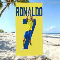 1pc R-Ronaldo-o CR7 Al Nassr FC 7 Beach Towel Microfiber Soft Quick Dry Soccer Star Print Bath Towel for Fans Swimming Outdoor 70cm×140cm