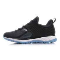 Li Ning Protective Cloud 2018 Water Resistant Shock Absorbing Low Top Running Shoes Women Running Shoes Black ARHN094-7 35⅔