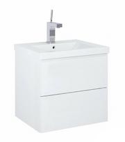 Vonios spintelė su praustuvu Elita, balta sp., 38.6 cm x 49.6 cm x 53 cm