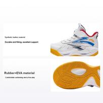 Anta Kids Wind Tunnel Comfortable Simple Non-Slip Wear-Resistant Low-Top Basketball Shoes Kids sneaker White Blue Black A312429901-1 28