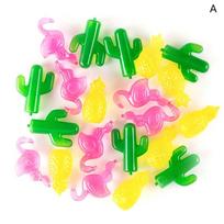 24Pcs Reusable Ice Cube Mold 3D Ice Cube Multicolor Cooling Tool Plastic Ice Cube Refreezable Ice Cube