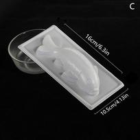 Žuvies formos 3D Koi žuvies formos plastikiniai pyragaičiai šokoladiniai želė forminiai muilo kepimo formos 20.5*10.5cm