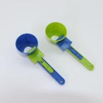 Mess-Free Measuring Funnel: Anti-Spill Protein & Coffee Spoon tamsiai mėlyna spalva