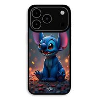 Dėklas iPhone 17 Pro Mielas Stitch 3D menas Maniacase juoda