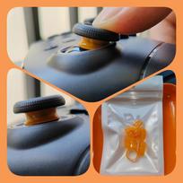 8PCS For Steam Deck Game Console Ring Cover Elastic Protective Rocker Rubber Ring For PS5/ PS4/ Switch PRO Joystick For Rog Ally oranžinė