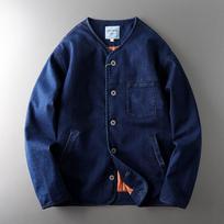 Amekaji Denim Cotton Jacket for Export Denim Blue XL