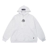 Retro American Print Casual Cotton Hoodie Jacket L