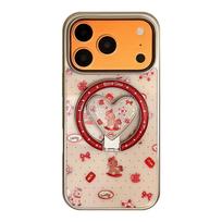 Heart-Shaped Pony Stand Phone Case for iPhone 16, iPhone 17, iPhone 17 Pro Max iPhone 11