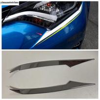 For Toyota RAV4 RAV 4 2016 - 2018 Front Bumper Fog Lamp Light Frame / Headlight Eyebrow Cover Trim Chrome Exterior Accessories Headlight Eyebrow