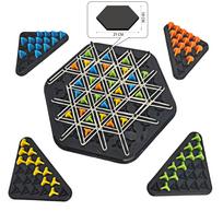 Latest Triangle Chess Splendor Duel Board Game Strategy for Children & Adults Fun Family Logic Track Tables Playthings black