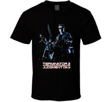 Terminator 2 Judgement Day Arnold Schwarzenegger Movie T Shirt Mens Womens Tees Top S
