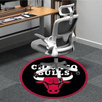 1 vnt. Chicago Bulls kėdės kilimėlis biurui, neslystantis, minkštas ir patvarus biuro kilimas, puikiai tinka biurui yy250925257 80cm by 80cm gray