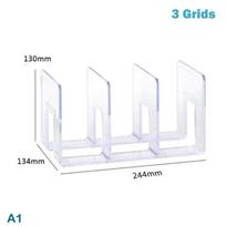 Transparent Divider Shelf Bag Storage Rack Handbag Wardrobe Bookends Stand Bookshelf Finishing Cabinet Partition Display Case