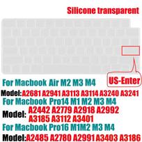 Klaviatūros dangtelis MacBook Pro14 13 16  Air 13.6 colių M4/M3 odai(JAV išdėstymas) A2681 A2485 A2780 A2991A2442 A2779 A2992 A2918 A2941 black