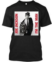 Limited New Joe Jackson Im the Man English New Wave Music Graphic Unisex T-shirt Graphic Tee S white