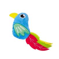 Plush Bird Cat Toy with Catnip Filled Soft Fabric Interactive Pet Toy for Cats and Kittens Durable and Lightweight One Size mėlyna