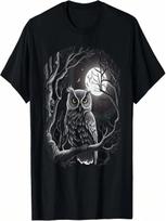 Wise Owl Birds Graphic For Men Women Boys Girls T-Shirt S įvairiaspalvis