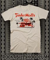 Retro Tiki Tee T Shirt Bar Restaurant Mug Polynesian Trader Morts Shelter Island S įvairiaspalvis