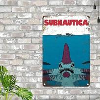 GameSignCo Subnautica Metal Poster 8x12 Vintage Wall Decor for Home Office Bar Gaming Gift 20X30CM white