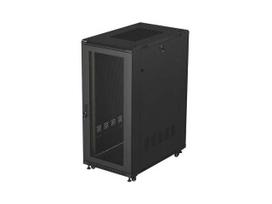 LANBERG 19-inch 27U floor-standing rack cabinet, 600x1000, mesh door, (flat-pack), black