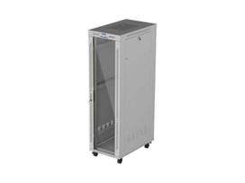 LANBERG 19-inch 42U floor-standing rack cabinet, 600x1000, glass door, LCD (flat-pack), grey