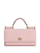 Dolce  AND  Gabbana Dolce, Textile, Textile Bag, Clutch, Pink with gold-tone hardware, For Women