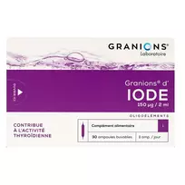 Granions Of Iodine, Supports Normal Thyroid Function, Hormone Production, Energy Metabolism  AND  Nervous System Health, Syrup, 30 pcs, 2 ml