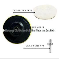 High-Density Self-Adhesive Wool Polishing Disc - Car Waxing and Beauty Sponge Wheel