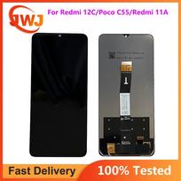 LCD Screen and Digitizer Full Assembly For Redmi 12C Poco C55 Redmi 11A